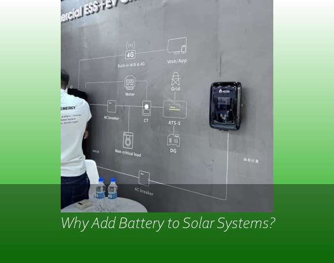 Why Add Battery to Solar Systems?